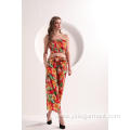 Women's Floral Pants Women's Floral Print High Waistd Wide Leg Pants Supplier